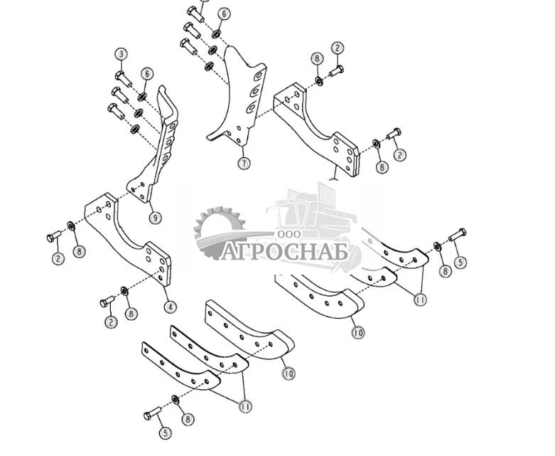 Ограждение направляющих цепи и звездочки гусеничного привода - ST26217 5.jpg